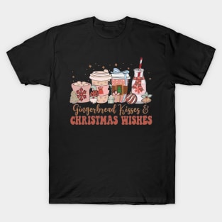 Gingerbread Kisses And Christmas Wishes Coffee T-Shirt